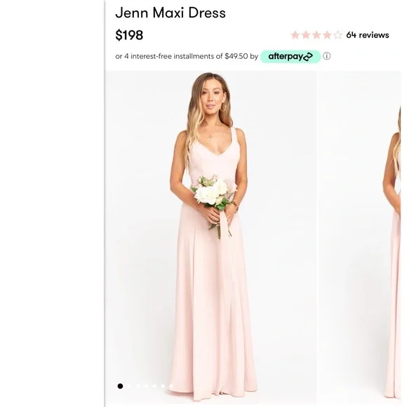 dusty blush crisp bridesmaid dresses KissProm